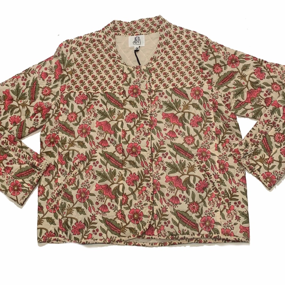 S / DRA Los Angeles floral quilted jacket